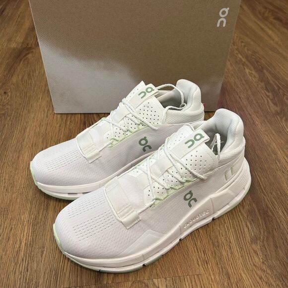 On Running Shoes - On CLOUDNOVA white sage lace up shoes sneakers women’s 7 new in box